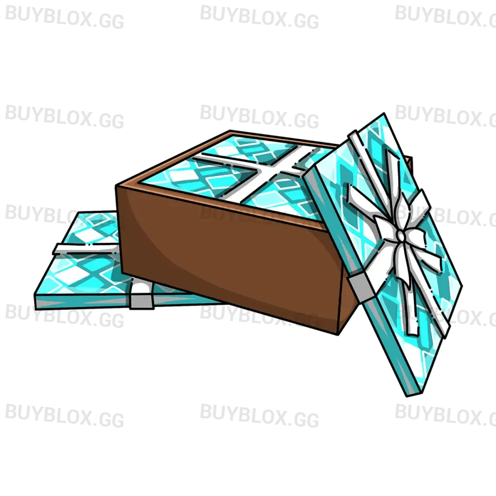 Box of Blue Wrapping Paper