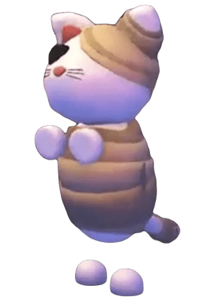 NFR Halloween White Mummy Cat