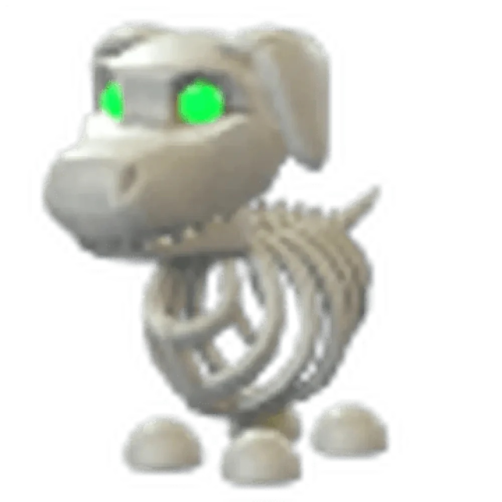 NFR Halloween White Skeleton Dog